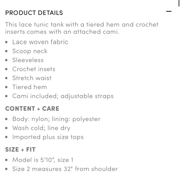 Torrid Babydoll Lace Tiered Tunic Tank Size 12 (plus size 0) - Picture 8 of 8